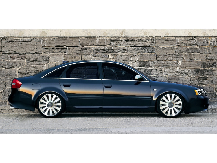 Baguette chrom&eacute;e de contour des vitres lat&eacute;rales pour Audi A6 S&eacute;rie 2 97-01 Audi A6 S&eacute;rie 2 Avant 97-05 Audi A6 S&eacute;rie 2 Phase 2 01-04 Audi A6 S&eacute;rie 2 Phase 2 Avant 01-05