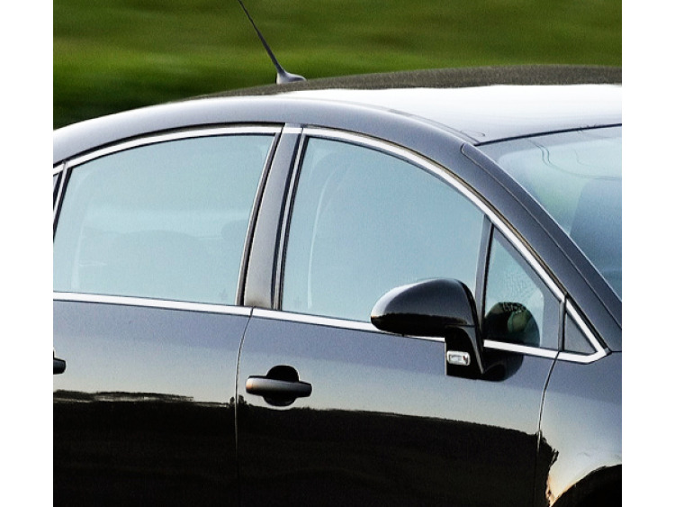 Baguette chrom&eacute;e de contour des vitres lat&eacute;rales pour Citro&euml;n C4 Berline
