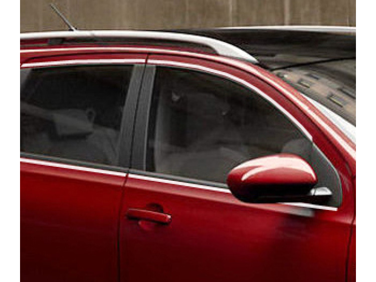 Baguette chrom&eacute;e de contour des vitres lat&eacute;rales pour Nissan Qashqai +2 08-10 Nissan Qashqai +2 phase 2 10-14 Nissan Qashqai +2 phase 3 Nissan Qashqai 07-10 Nissan Qashqai phase 2 10-14 Nissan Qashqai phase 3