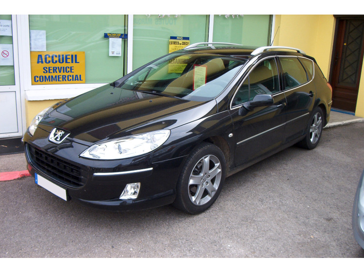 Baguette chrom&eacute;e de contour des vitres lat&eacute;rales pour Peugeot 407 SW