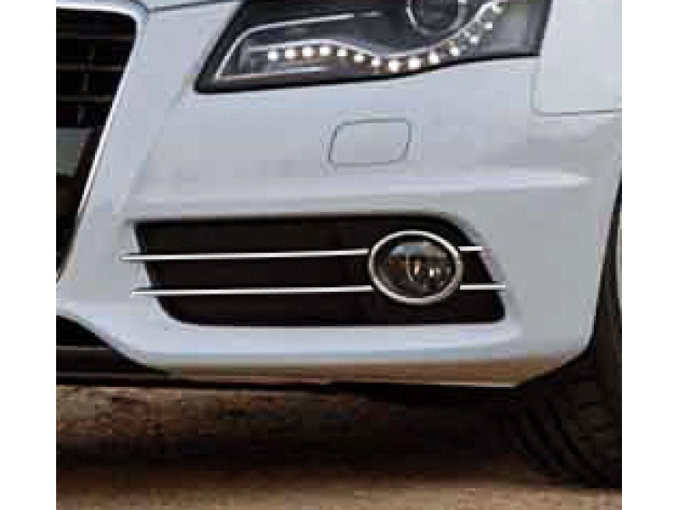 Baguette chrom&eacute;e pour antibrouillards pour Audi A4 s&eacute;rie 3 07-11 & Audi A4 s&eacute;rie 3 avant 08-11