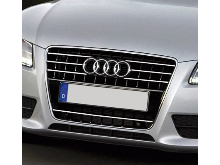 Baguette de calandre chrom&eacute;e compatible avec Audi A5 Cabriolet 09-11 Audi A5 Coup&eacute; 07-11 Audi A5 Sportback 09-11