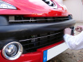 Baguette de calandre chrom&eacute;e compatible avec Peugeot 207 06-12 Peugeot 207 CC 07-15 Peugeot 207 SW 07-13