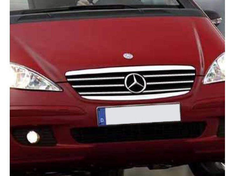 Baguette de calandre chrom&eacute;e pour Mercedes Classe A W169 04-08 Classe A W169 Phase 2 08-12 Classe A 