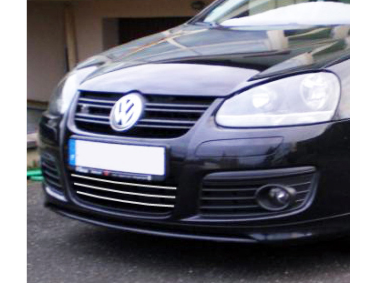 Baguette de calandre inf&eacute;rieure chrom&eacute;e pour VW Golf 5 GT TDI