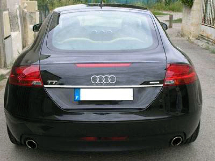 Baguette de coffre chrom&eacute;e compatible avec Audi TT S&eacute;rie 2 06-14 Audi TT RS Audi TTS
