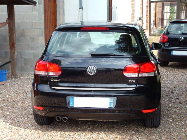 Baguette de coffre chromée compatible avec VW Golf 6  VW Golf 6 cabriolet