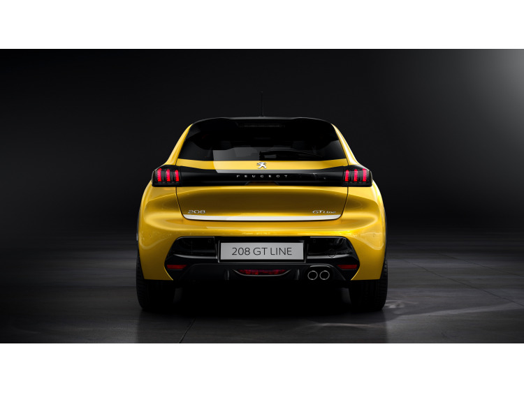 Baguette de coffre chrom&eacute;e pour Peugeot 208 II 19-26