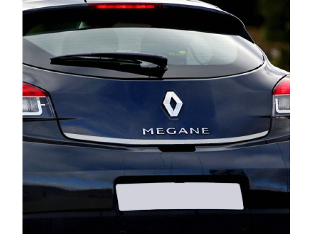 Baguette de coffre chromée pour Renault Mégane III coupé 0812 Mégane III phase 2 coupé 1213III ph