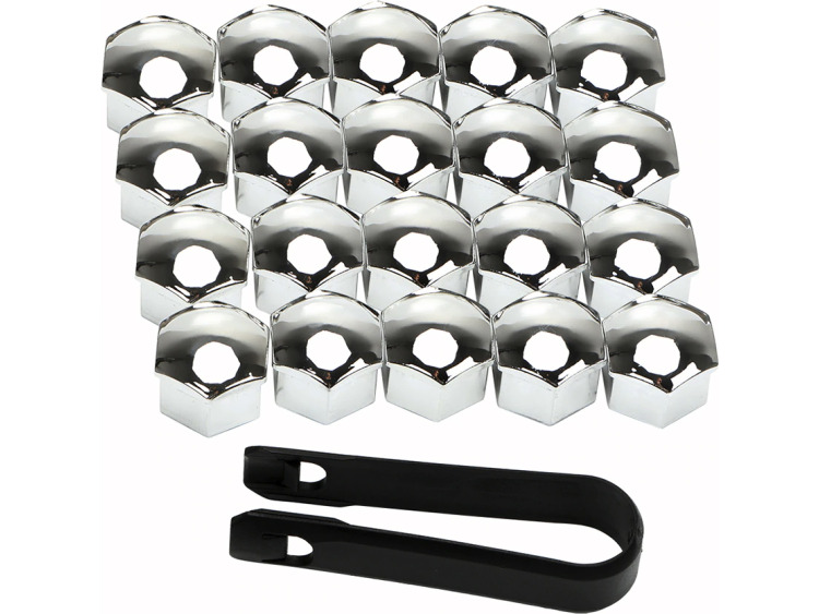 Cache-&eacute;crous de roue 17mm chrome