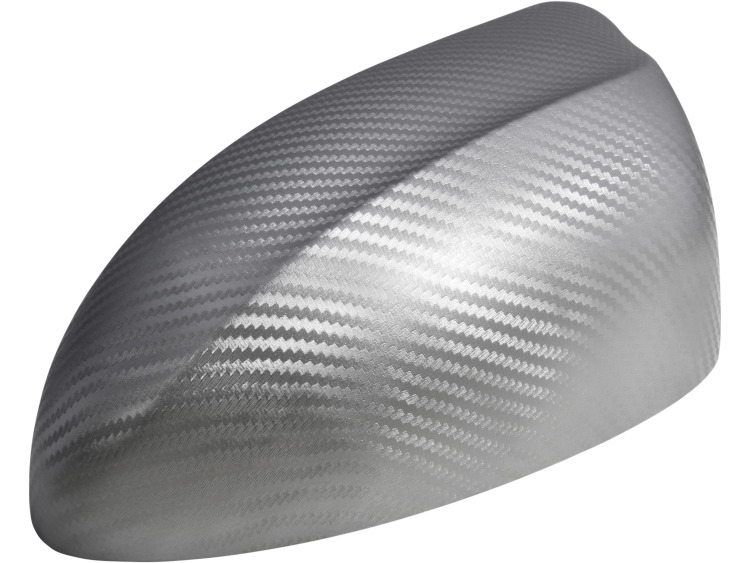Film adh&eacute;sif Luxyline 3D carbone 50cm gris argent&eacute;