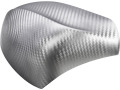 Film adh&eacute;sif Luxyline 3D carbone 50cm gris argent&eacute;