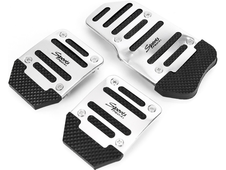 Kit 3 p&eacute;dales acier pour boite manuelle